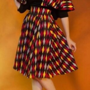 Pinup Couture, Laura Byrnes harlequin Jun Skirt, Harry Potter Gryffindor House